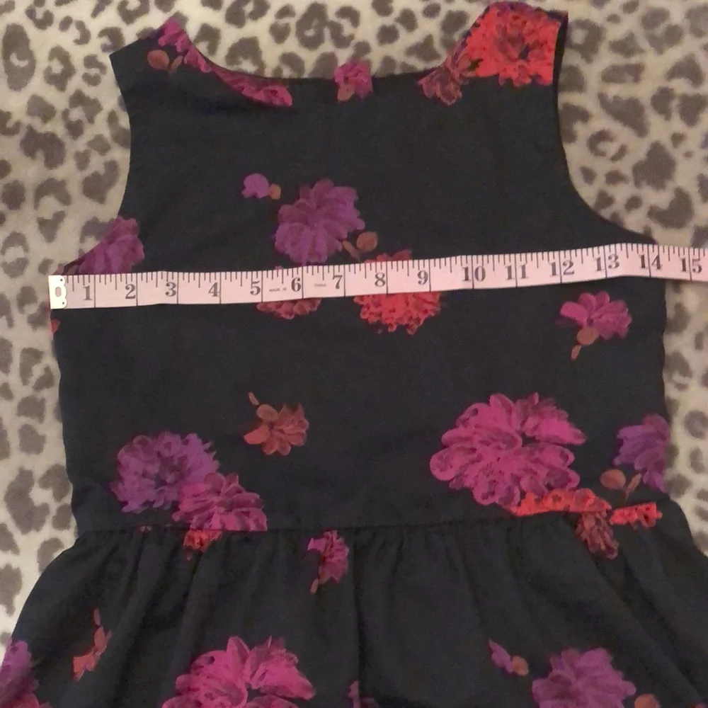 GapKids Floral Dress in Black Size Large 10 Regular Girls